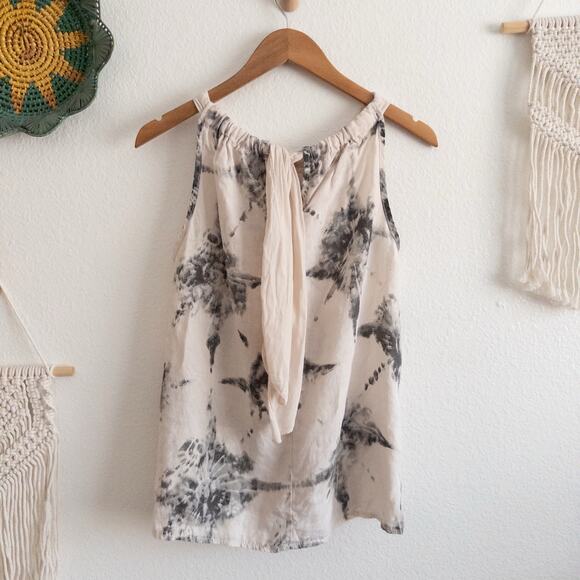 Bellambia Linen Neutral Tank Top Blouse Size Small - Picture 2 of 8